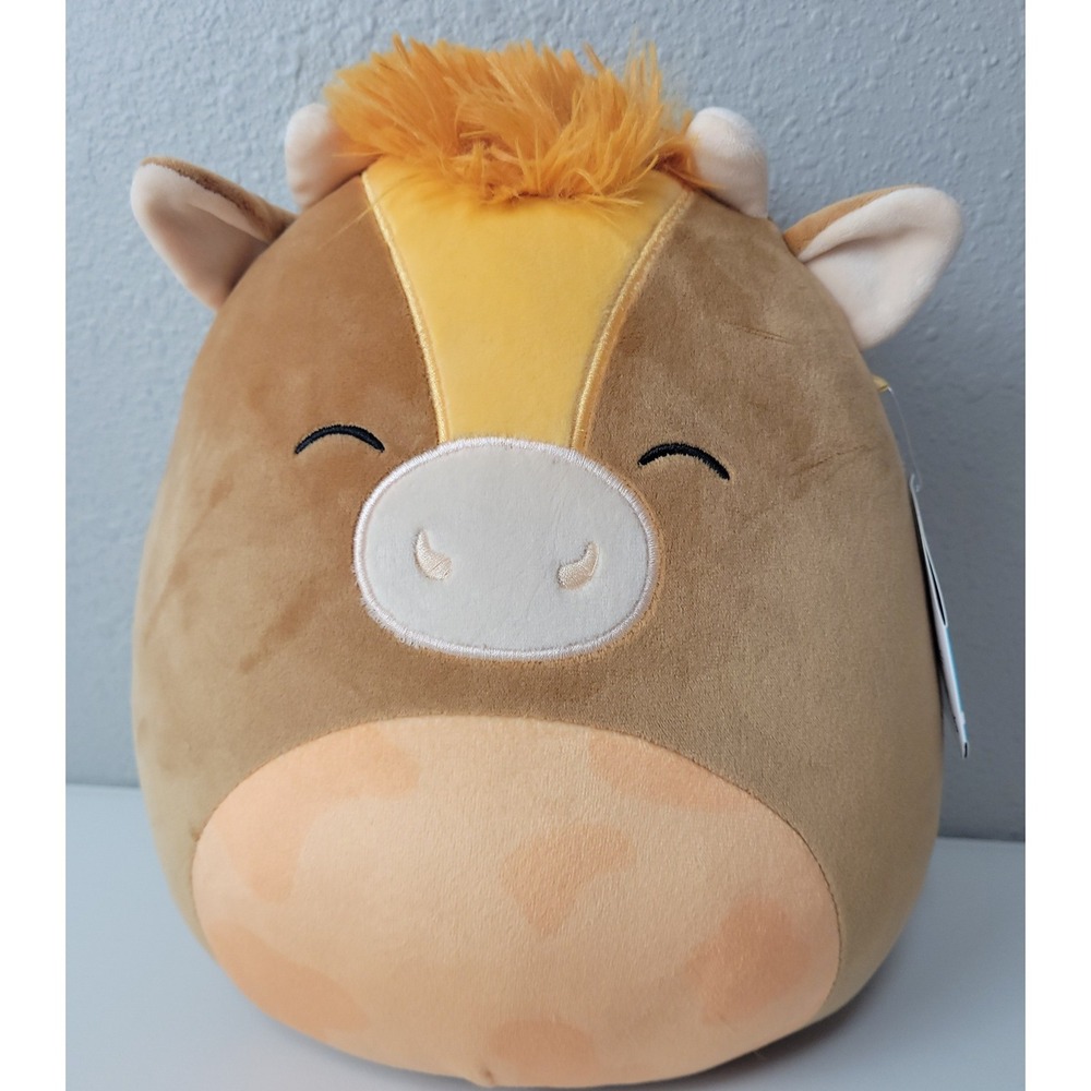Squishmallows 12 Inch Quinick the Horse Brown Plush Kellytoy Stuffed Animal Toy